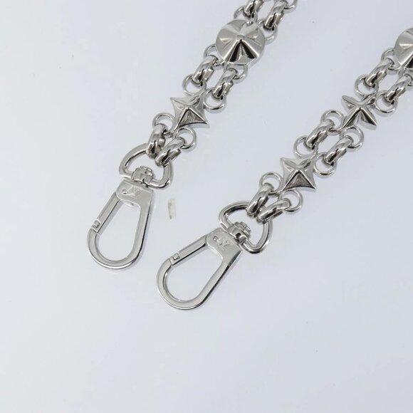 LOUIS VUITTON Chain Shoulder Strap metal 22"" Silver LV Auth 150794 - Picture 3 of 9